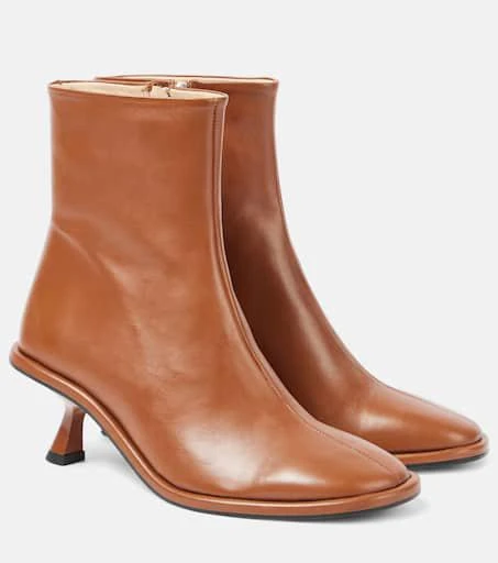 Souliers Martinez Meyer leather ankle boots 1