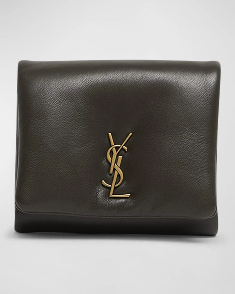 Yves Saint Laurent YSL Compact Wallet in Plonge Leather 1