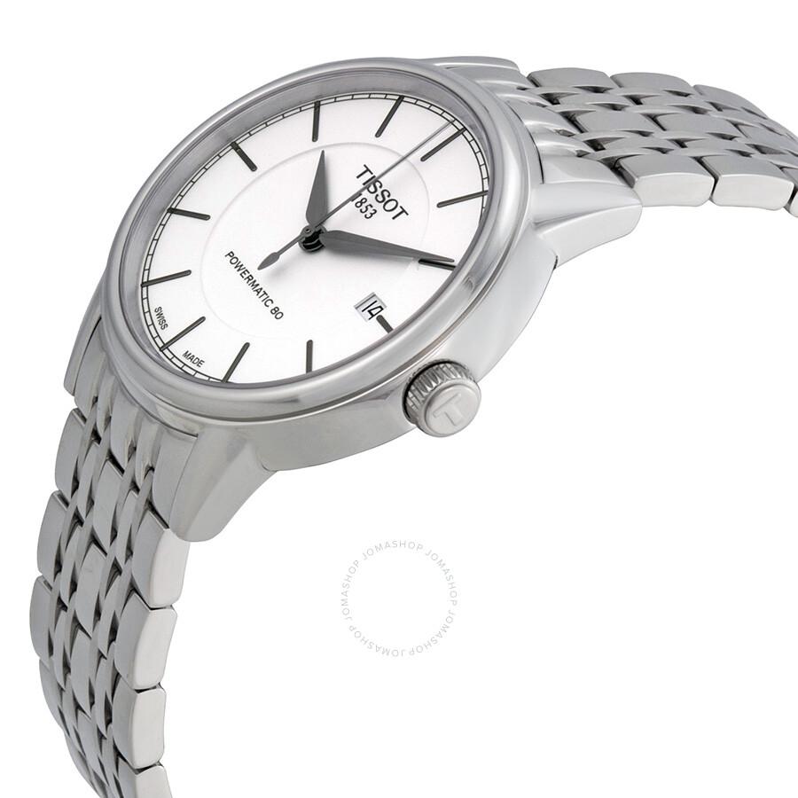 Tissot T Classic Powermatic Automatic White Dial Men's Watch T0854071101100