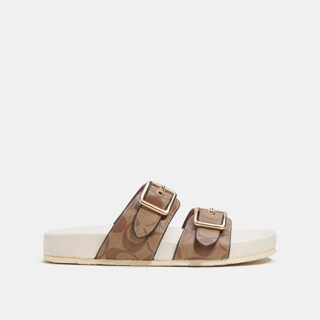 Coach Allanah Sandal In Signature Canvas 4