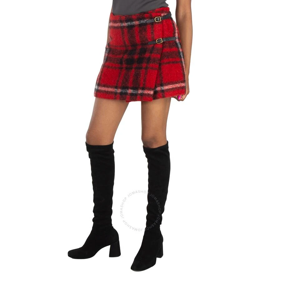 Ralph Lauren Plaid-Check High-Waist Mini Skirt 3