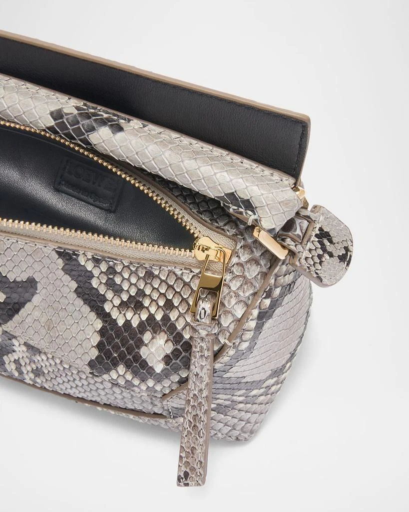 Loewe Puzzle Edge Mini Top-Handle Bag in Python 3