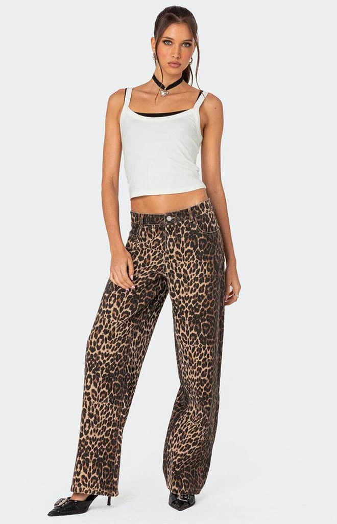 Edikted Layered Contrast Ribbed Top 5