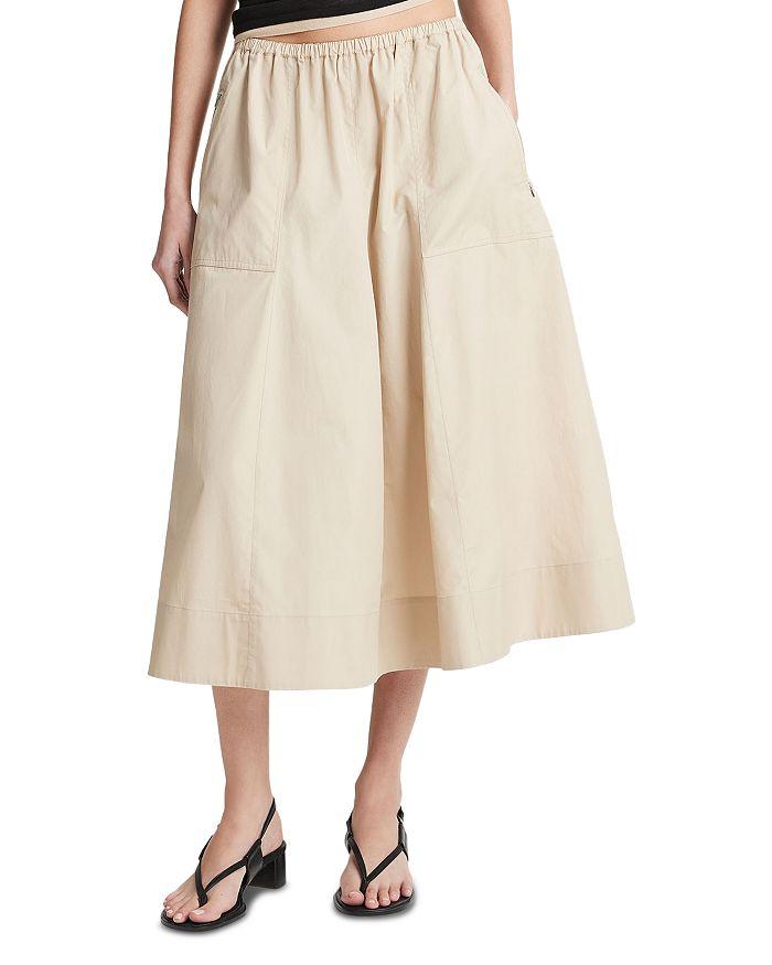 Vince Gathered Utility Midi Skirt