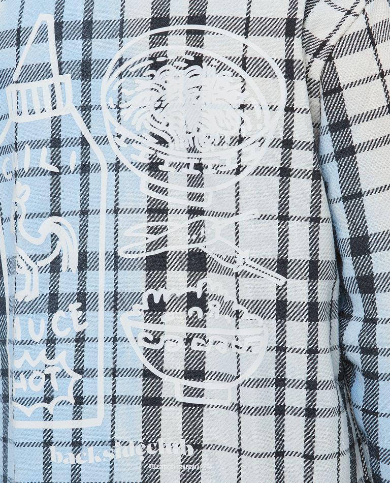 Backside Club Shirt Jacket Marmorized