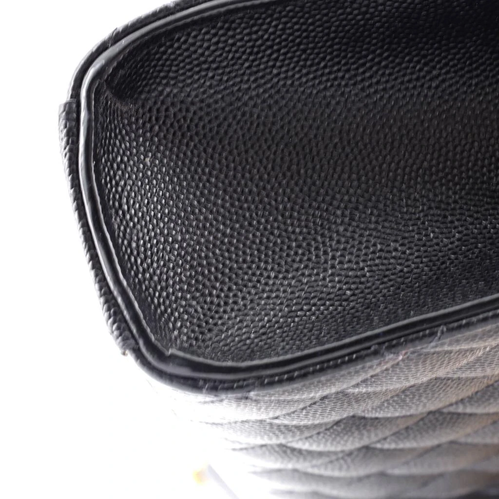 Yves Saint Laurent Classic Monogram Envelope Satchel Mixed Matelasse Leather Medium 6