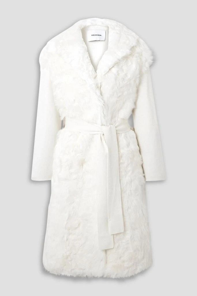 YVES SALOMON Belted shearling coat 1