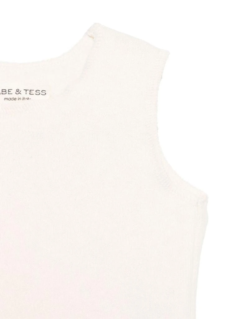 BABE & TESS White Baby Girl Vest 3