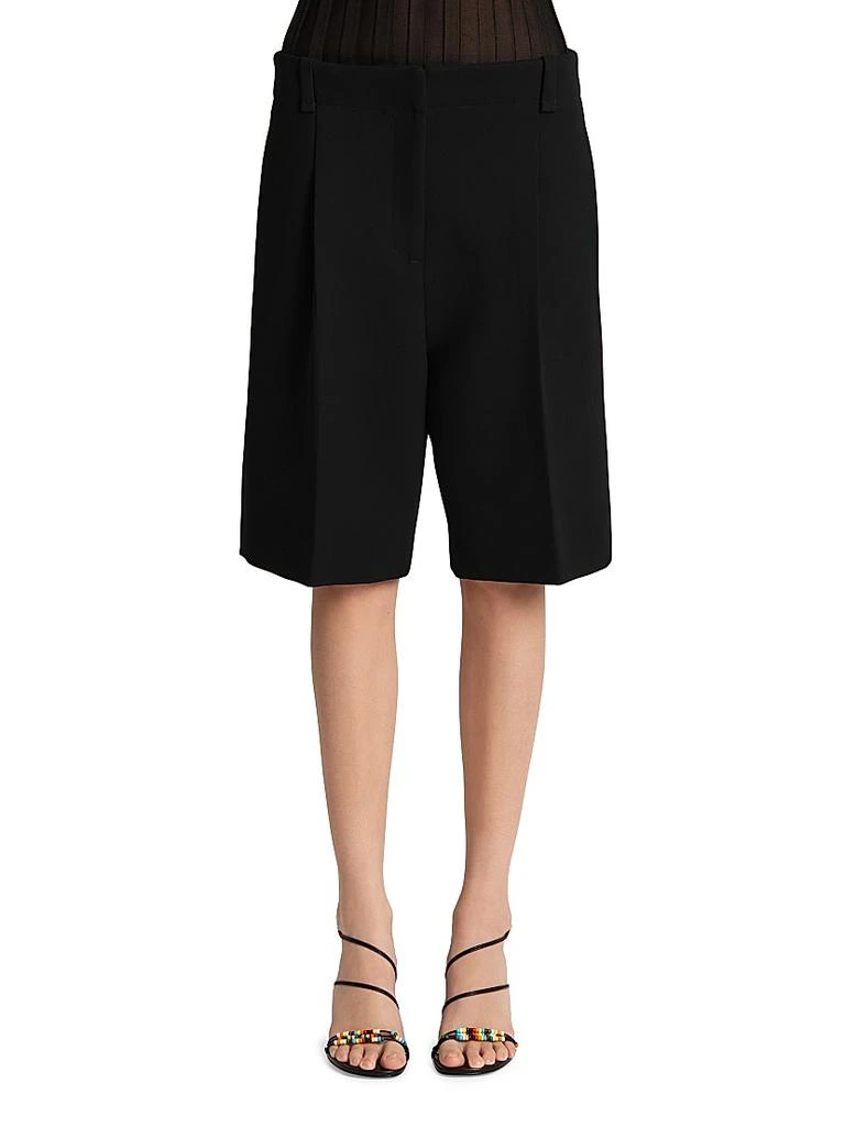 Khaite Laden Pleated Wide-Leg Shorts 3