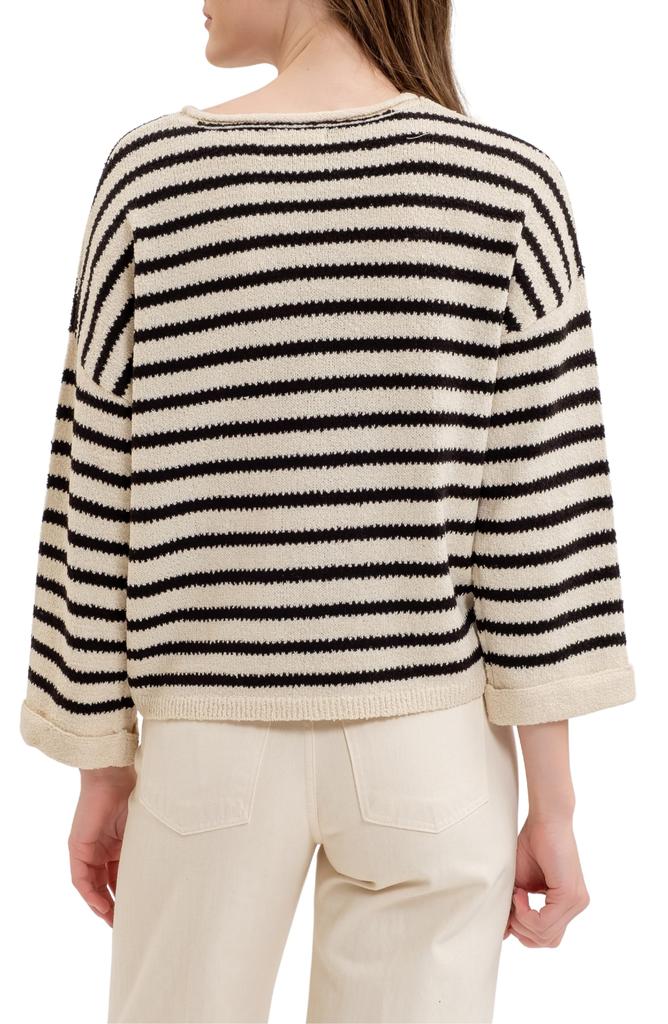 Blu Pepper Stripe Sweater