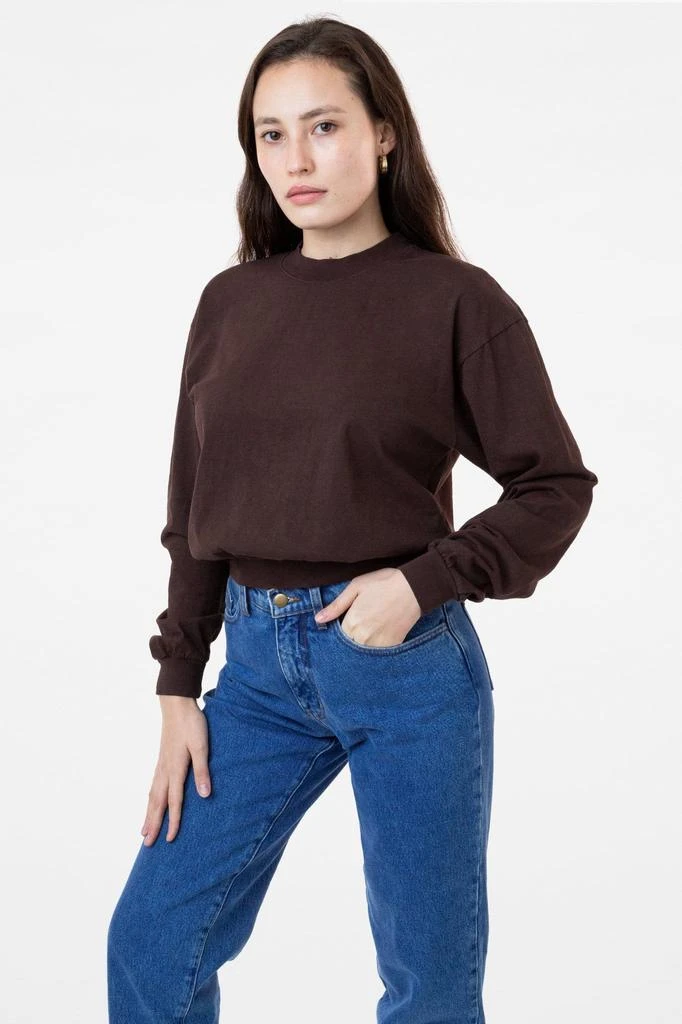 Los Angeles Apparel 1804GD - Long Sleeve Garment Dye Cropped Mockneck 5