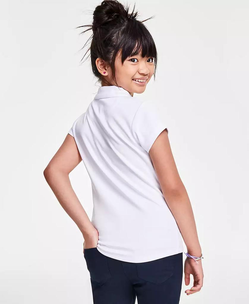 Nautica Big Girls Uniform Short Sleeve Performance Knit Top