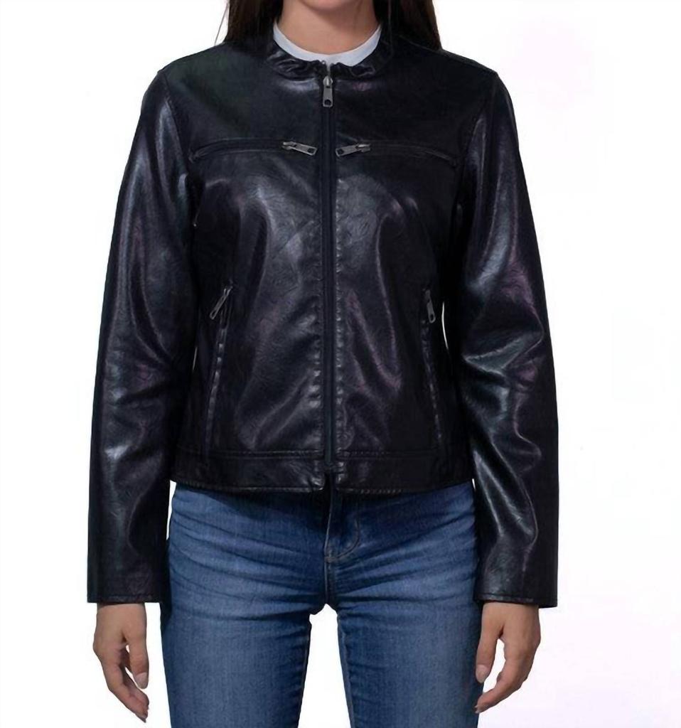 LEE Synthetic Leather Racer Jacket