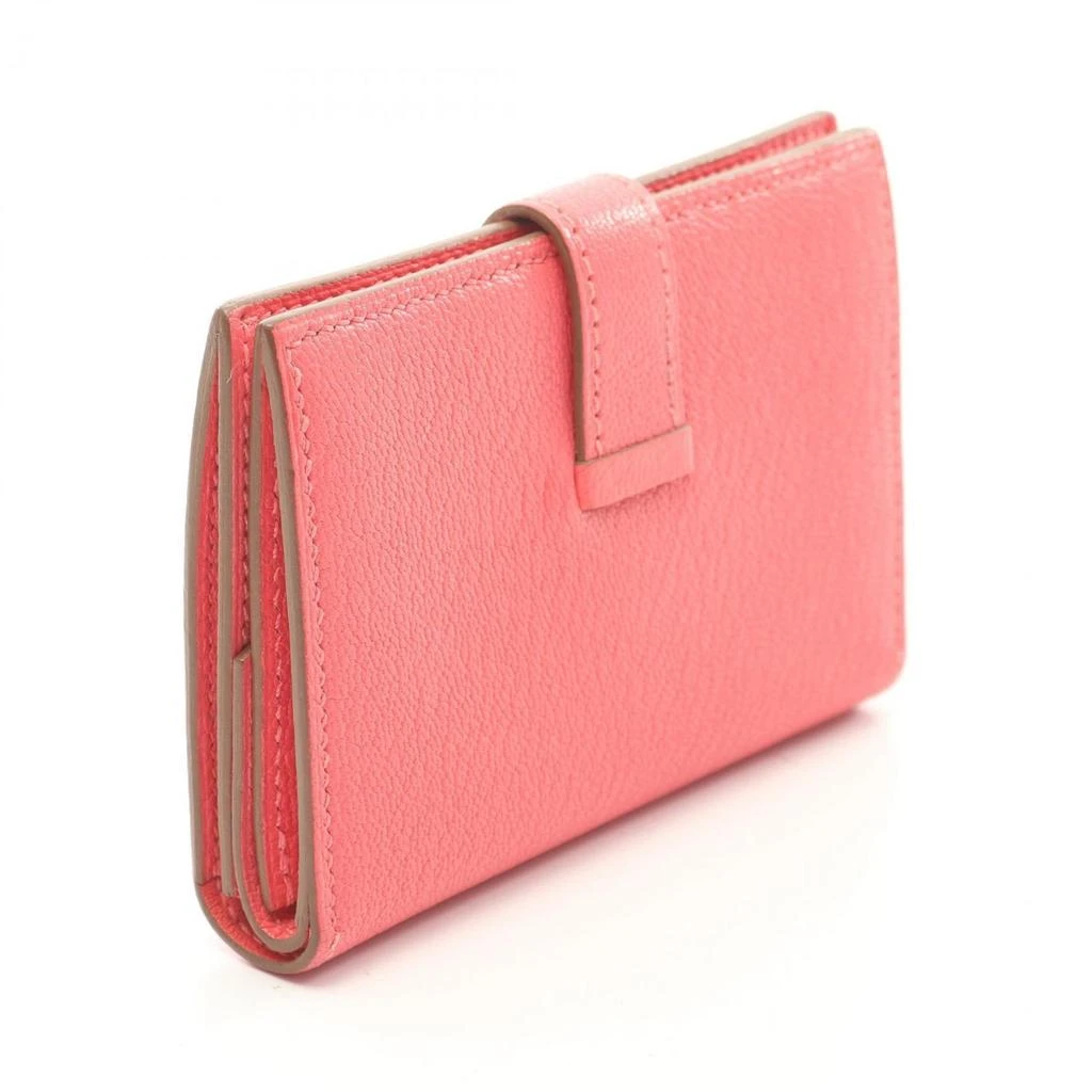 Hermes pink Azalee Chevre Leather Card Case (Pre-Owned) 2