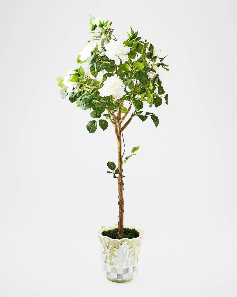 MacKenzie-Childs Cameo 53" Potted Rose Topiary 1