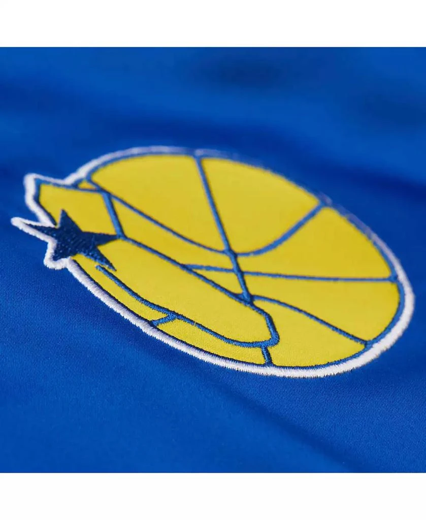 Mitchell 
Ness Men
s and Women
s Royal Golden State Warriors Vintage Team Origins Satin Full-Snap Jacket 5