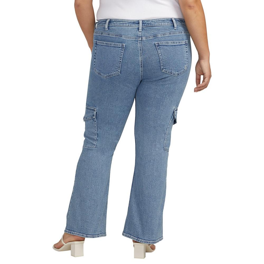 Silver Jeans Co. Plus Size Be Low Cargo Pocket Jeans