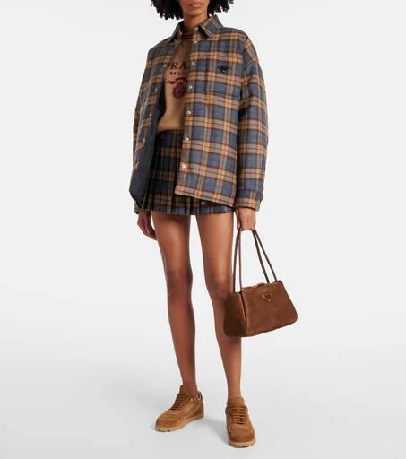 Prada Medium suede shoulder bag 5