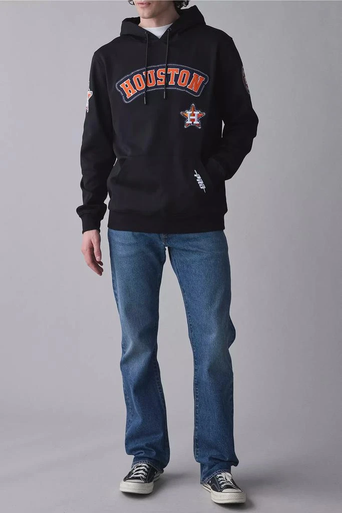 Pro Standard Pro Standard MLB Houston Astros Pick Stitch Double Knit Hoodie Sweatshirt 3