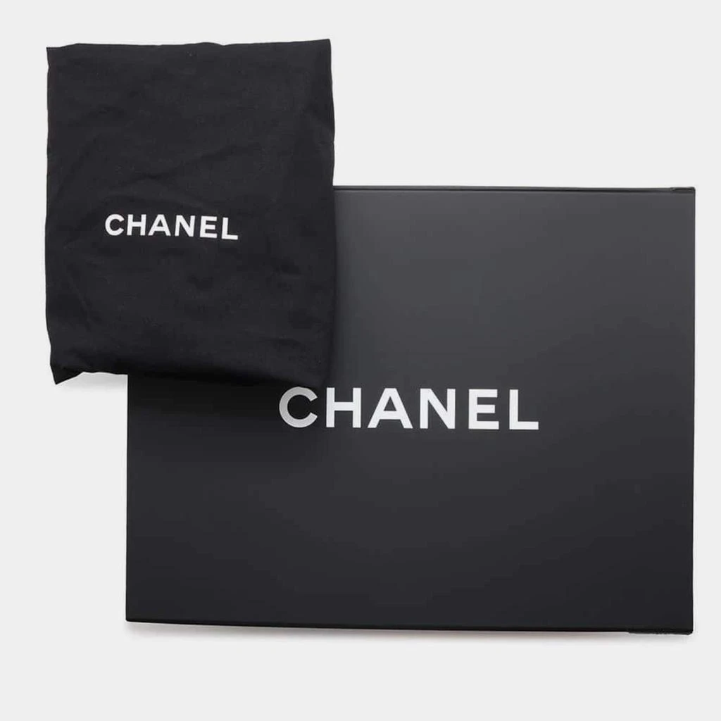 Chanel Chanel Black Navy Straw Leather Deauville Tote Bag 13