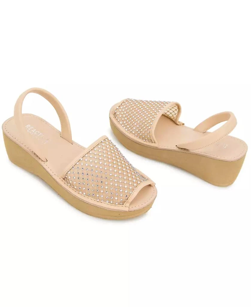 Kenneth Cole Women's Fine Glass Mesh Wedge Sandals 8