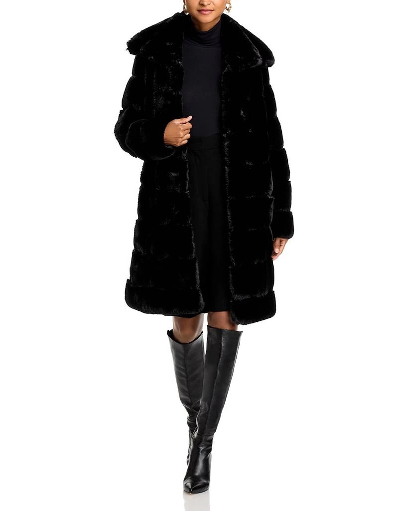 Adrienne Landau Faux Fur Coat 1