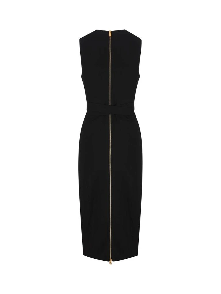 Versace Versace V-Neck Sleeveless Midi Dress 2