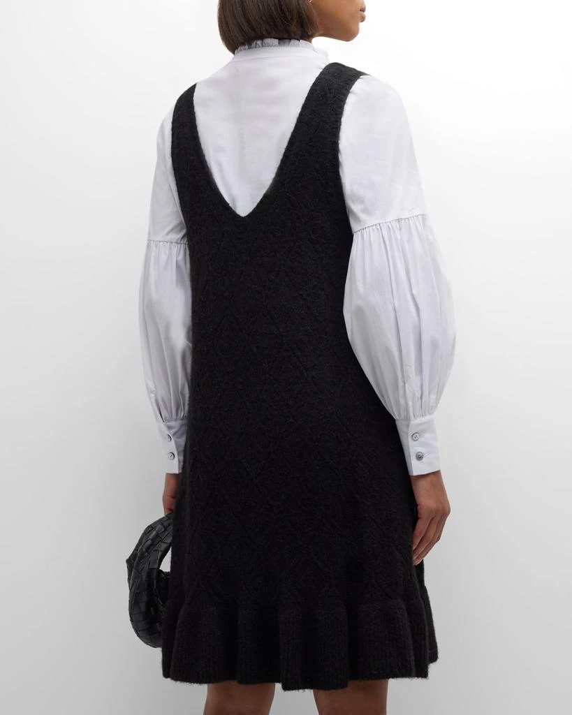 Cinq a Sept Greysen Pinafore Combo Knee-Length Dress 6