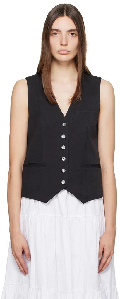 Staud Black Brett Vest 1