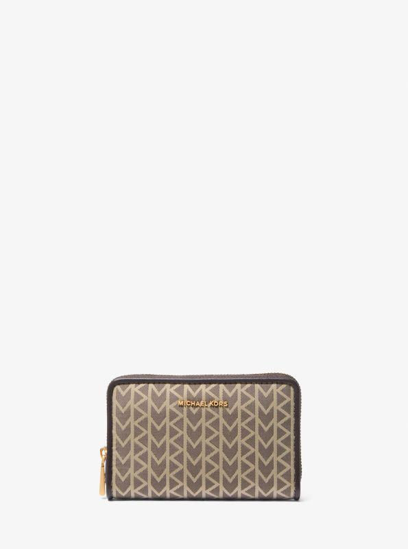 Michael Kors Jet Set Small MK2000 Logo Jacquard Wallet
