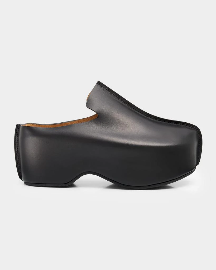 JW Anderson Men
s Leather Platform Clogs