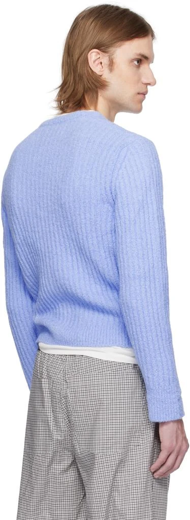 ERL Blue Cozy Asymmetric Cardigan 3