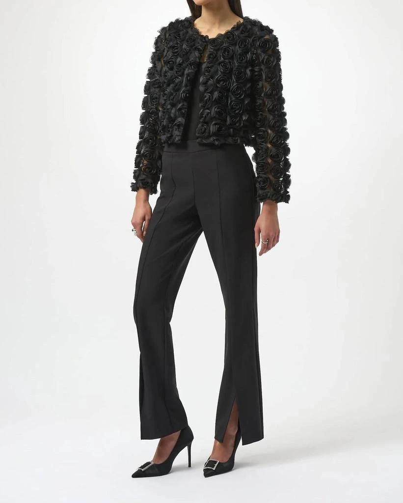 JOSEPH RIBKOFF Joseph Ribkoff - Rosette Long Sleeve Bolero Jacket 4