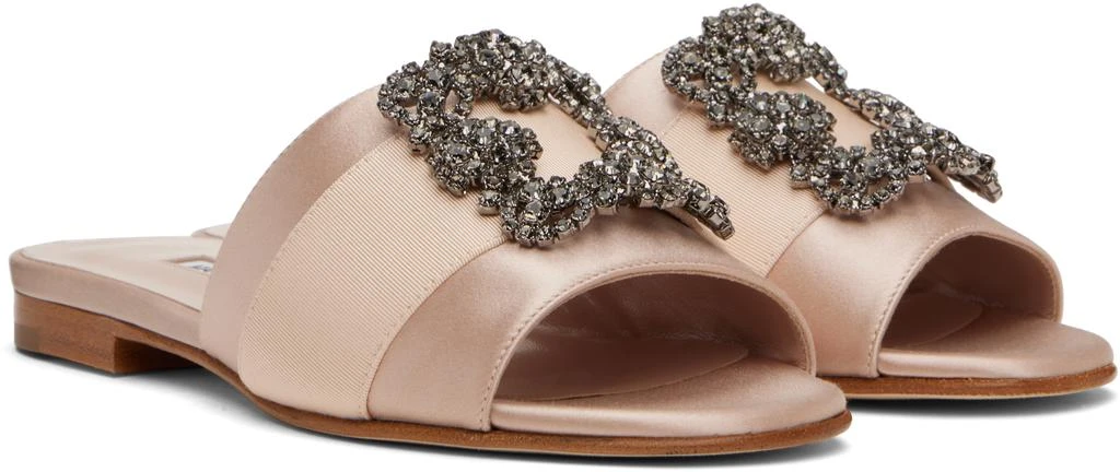 Manolo Blahnik Beige Martamod Sandals 4
