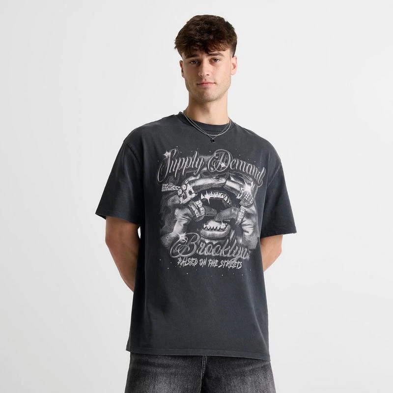 SUPPLY & DEMAND Men's Supply & Demand Chrome Grill T-Shirt 3