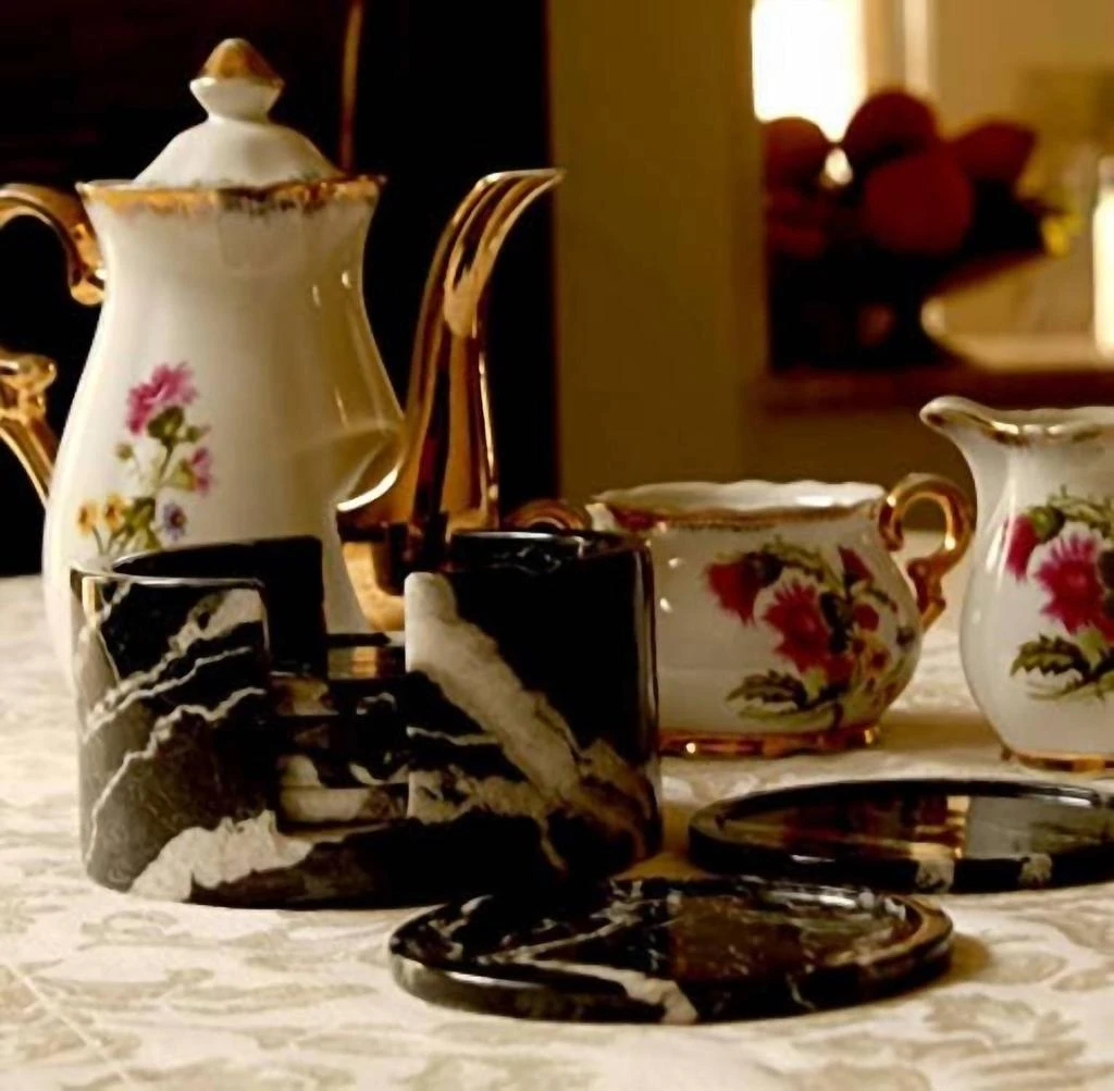 CASA CASA CURATED Casa Casa Curated - Zebra Coaster Set Of 6 3