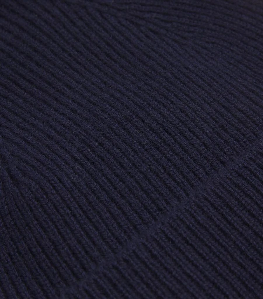 Harrods Cashmere Ribbed Beanie 3