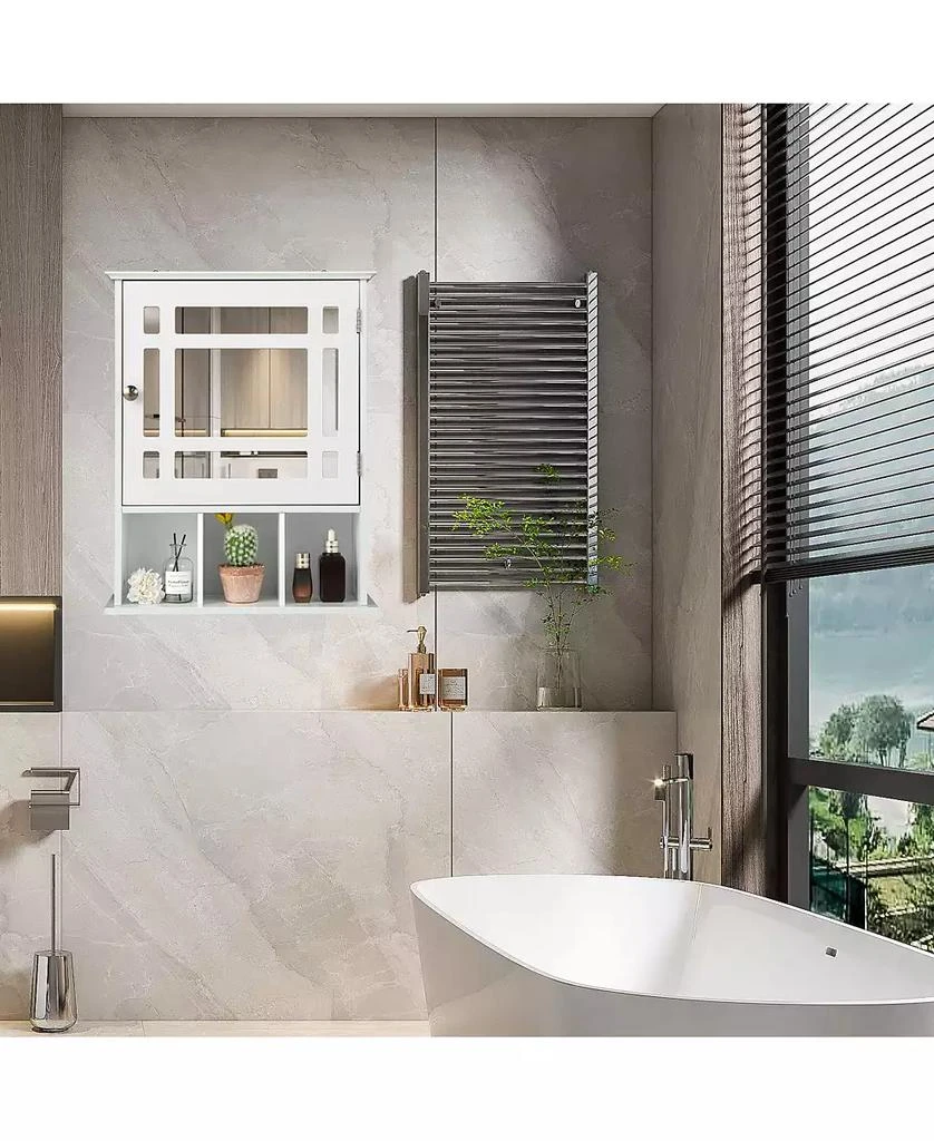 Volenca Wall Mounted and Mirrored Bathroom Cabinet 5