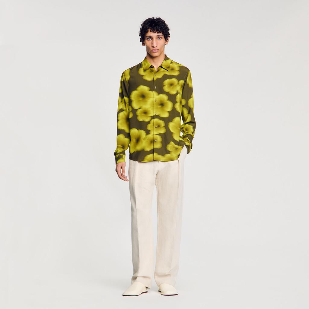 Sandro Loose-fit floral shirt