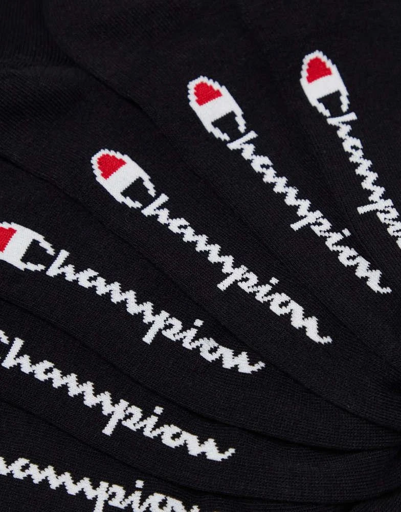 CHAMPION Champion 3 pack quarter socks in black 2