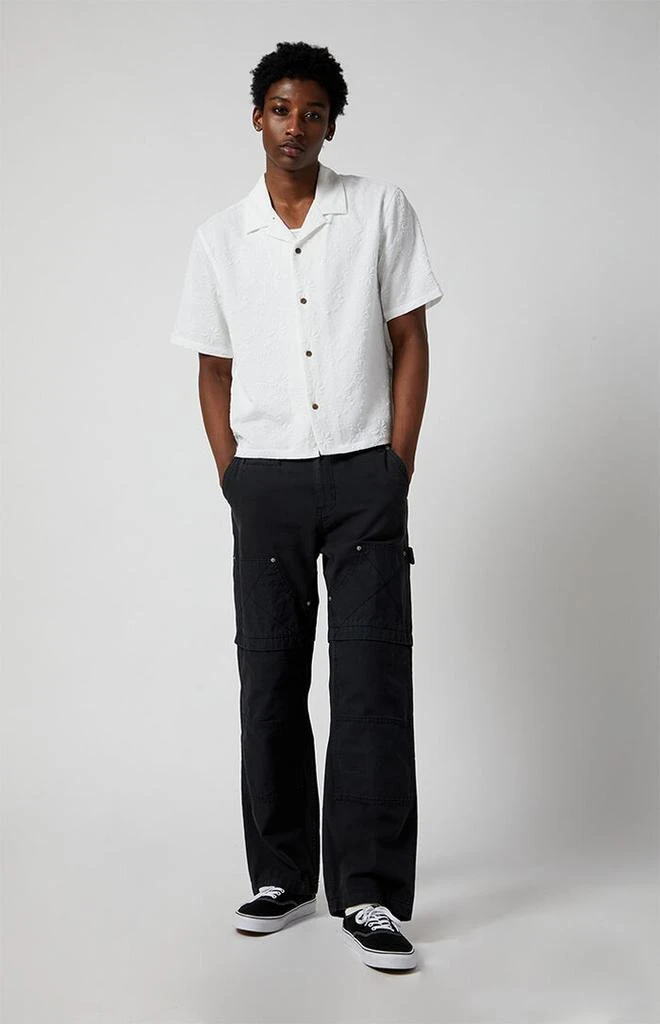 PacSun Black Baggy Carpenter Cargo Pants 2