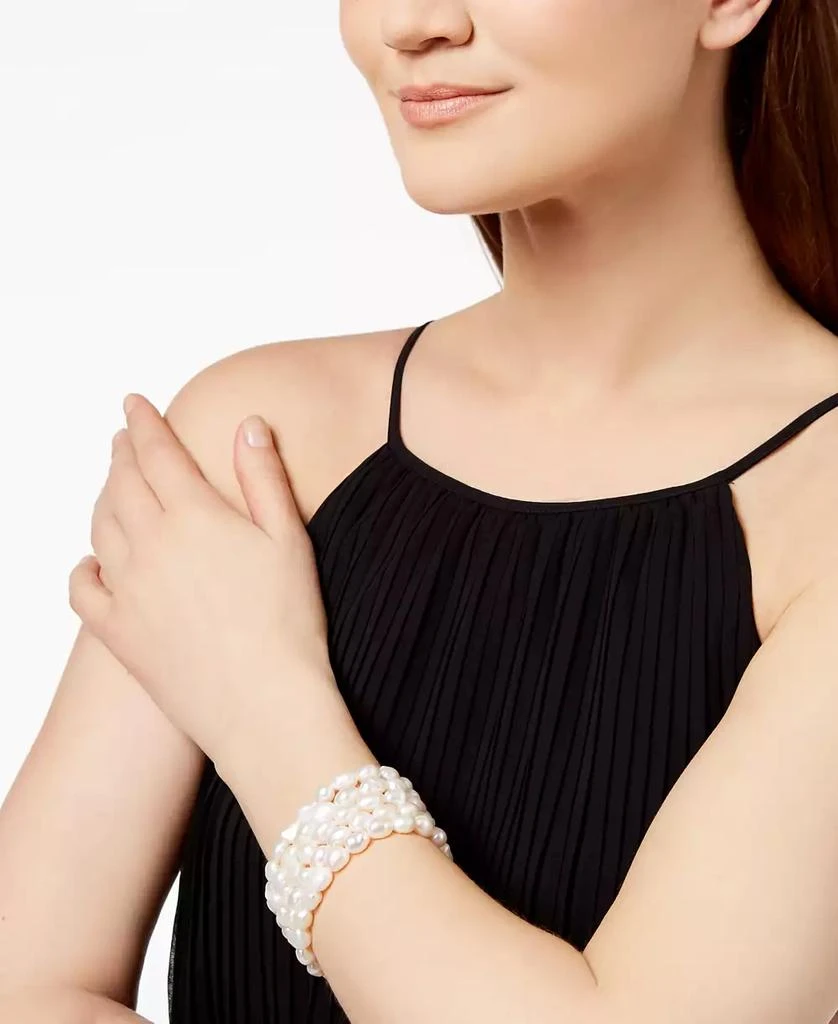 Macy
s Cultured Freshwater Baroque Pearl (7mm) 5-Pc. Stretch Bracelet Set 2