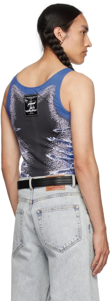 Y/Project Blue Whisker Print Tank Top 3