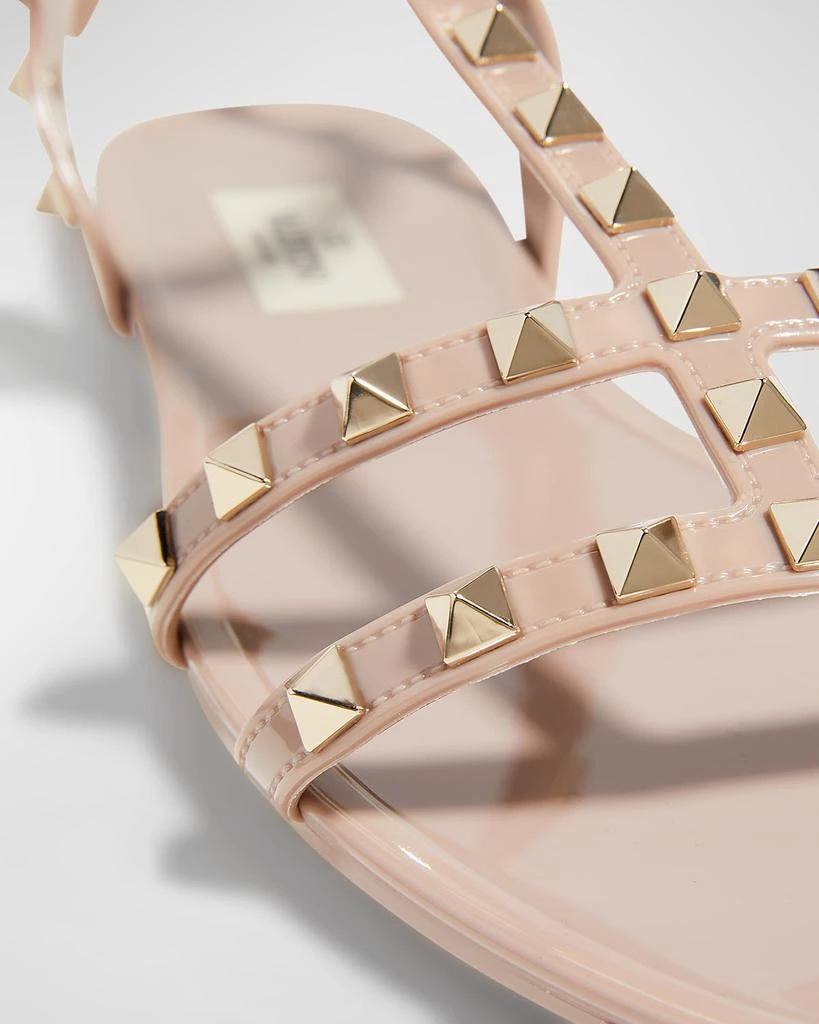 Valentino Rockstud Jelly Flat Gladiator Sandals 4