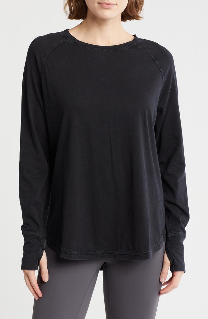 Zella Vintage Wash Relaxed Long Sleeve 2.0 Tee