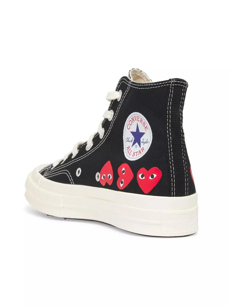 Comme des Garçons PLAY CdG PLAY x Converse Women's Chuck Taylor All Star Heart High-Top Sneakers 3