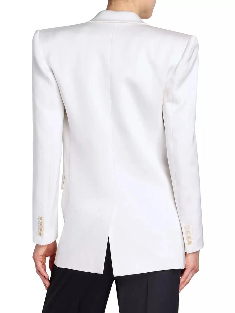 Yves Saint Laurent Double-Breasted Blazer in Silk Satin 5