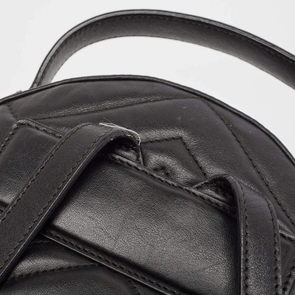 Gucci Gucci Black Matelasse Leather GG Marmont Backpack 6