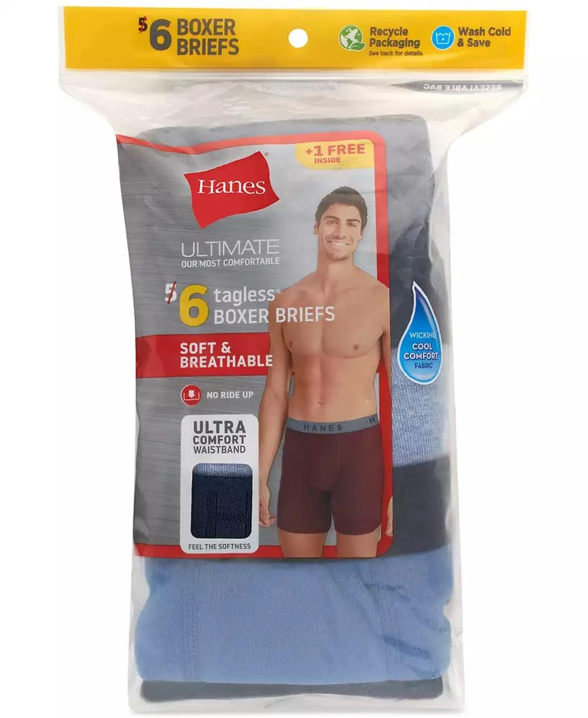 Hanes Ultimate® ComfortSoft Boxer Briefs, 5+1 Bonus Pack 3