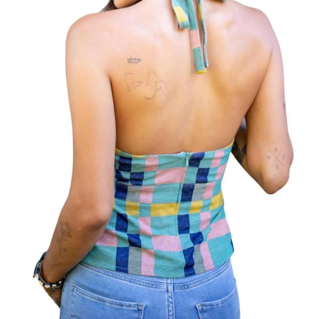 Eva Franco Eva Franco - Mod Plaid Halter Top 4